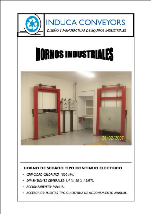 HORNOS INDUSTRIALES ELECTRICOS